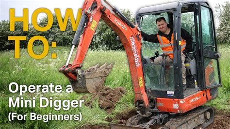 how to run mini excavator|operating mini digger beginner.